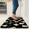 thumbnail image 3 of Happy Haloween Kitchen Mat Set of 2, Black Spooky Decorative Funny Text Kitchen Rug, Holiday Anti Fatigue Waterproof Stain Resistant Floor Rug Non Slip Cushioned Floor Mat 17x29 and 17x47 in, 3 of 6