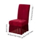 thumbnail image 3 of Fundas de silla de hotel de jacquard con faldón - Fundas elásticas gruesas de una sola pieza para sillas de comedor, para el hogar, bodas y fiestas | Poliéster, antiarrugas, cobertura total, 3 of 6