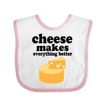 Inktastic Cheese Makes Everything Better Boys or Girls Baby Bib
