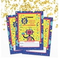 thumbnail image 2 of Darling Souvenir Yellow Birthday Invitation Card 28 Pcs Fill or Write In Blank Invites Printable Party Supplies 5 x 7 Inches, 2 of 5
