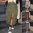 thumbnail image 2 of Work Skirts for Women 2026 Relaxed Fit Hawaiian Soft Spring a Line High Waisted Wedding Guest Party Long Skirt, 2 of 7