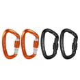 thumbnail image 1 of 4x Mosquetón con Cierre automático Cola Mosquetón Negro para Camping Trekking Clips de mosquetón de escalada, 1 of 8