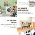 thumbnail image 4 of Wall-Mounted Scent Booster Beads Dispenser, Laundry Powder Laundry Room Organization and Storage, Rustic Brown, 4 of 5
