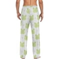thumbnail image 6 of Men's Pajama Pants with Pockets Sleepwear Lounge Pants Stretch Casual Cute Frogs Pink Polk Dots, 6 of 6