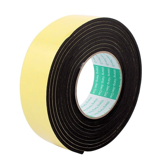 45mmx4mm Single Sided Sponge Tape Adhesive Sticker Foam Glue Strip Sealing 10Ft