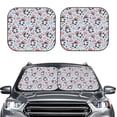 thumbnail image 2 of Goofa I Love USA Pattern 2 Piece Car Windshield Sun Shade Foldable | Front Windshield Shade for Sun, Heat and UV Rays | Sunshade for Car Front Window-Small, 2 of 7