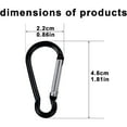 thumbnail image 4 of 10Pack Aluminum Keychain Carabiner Spring Clip D Shape Hook Durable Sport Accessories, 4 of 10