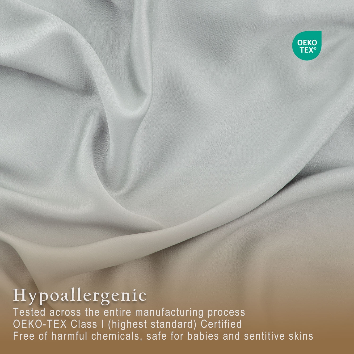 TOSMO Luxury Sheet Set 4 Piece Queen Size - 100% Viscose Derived from Bamboo - 18” Extra Deep Pockets, Oeko-Tex Certified, Silky Soft, Cooling and Breathable