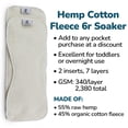 thumbnail image 2 of Kanga Care Rumparooz Hemp & Organic Cotton 6r Soaker Cloth Diaper Insert, 10 Count, 2 of 8