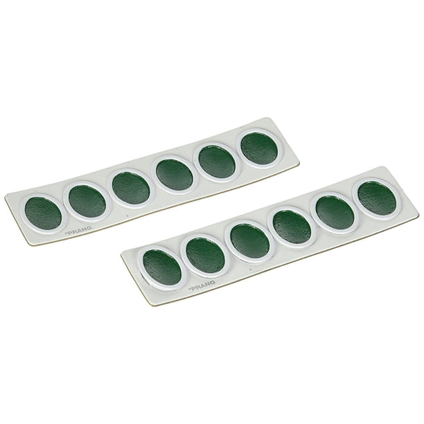 Recarga de pintura acuarela Prang, pastilla ovalada, verde, 12 pastillas