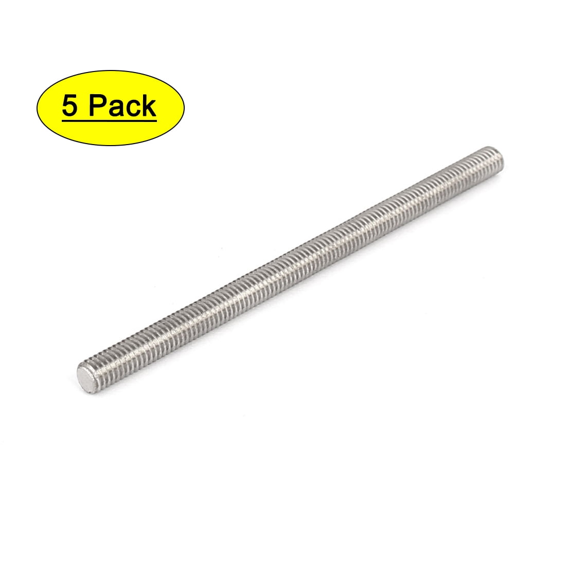 MHUI Fully Threaded Rod M6 304 Stainless Steel Used for Assembly Fastening Two Length Options 5pcs ,M6 X 250mm 5Pcs