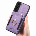 thumbnail image 5 of Allytech Galaxy S22 Plus Case Wallet, RFID Blocking Multiple Cards Slots Ring Holder Stand Shockproof Protective Hand Wrist Wallet Case Cover for Samsung Galaxy S22 Plus - Purple, 5 of 11