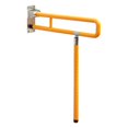 thumbnail image 1 of Mango de asiento del inodoro plegable marco de inodoro a prueba de óxido estable estable barra discapacitada barra de brazo de la barra hacia arriba Amarillo, 1 of 8