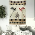 thumbnail image 3 of Hummingbirds Decorations Wall Hanging Tapestry, Image of Bamboo and Hummingbirds Geometric Pattern Traditional Tribal Art, Bedroom Living Room Dorm Accessories, 60 X 80 Inches, by Ambesonne, 3 of 5
