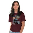 thumbnail image 3 of Biker Betty Boop Choppers Motorcycle Women's Graphic T Shirt Tees Brisco Brands S, 3 of 5