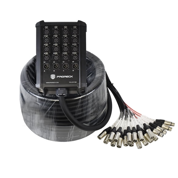Cable Electrónico PRORECK PR-16 Cable Snake XLR de 16 Canales de 30 m