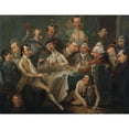 thumbnail image 3 of John Hamilton Mortimer 24x19 Black Modern Framed Museum Art Print Titled - A Caricature Group (ca. 1766), 3 of 5