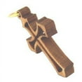 thumbnail image 2 of Fleur-de-lis mini-Cross Olive wood Laser (2.2x1.6 cm or 0.86x0.6"), 2 of 2