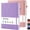 PurplePink, variant on NIRMIRO 2 Pack A4 College Ruled Notebook, Leather Journal for Note Taking, with 100GSM Premium Lined Paper, 8.5"x11", Inner Pocket, for Women/Men Writing