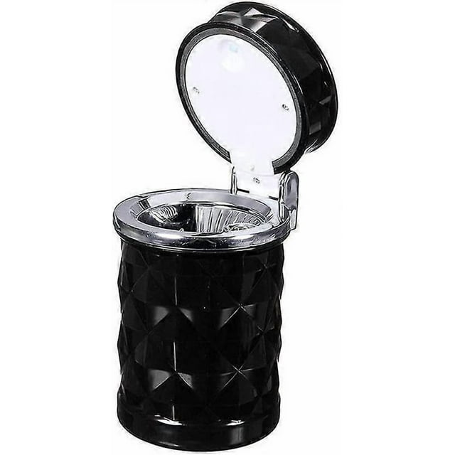 Portable Car Ashtray Vehicle Ash Tray Cigarette Holder With Blue Led Light