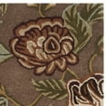 thumbnail image 5 of SAFAVIEH Blossom Abby Floral Flowers Wool Area Rug, Brown/Multi, 4' x 6', 5 of 7
