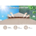 thumbnail image 4 of MASTERCANOPY 11 x 11ft Patio Gazebo with Double Roof and Mesh Walls, Khaki, 4 of 8