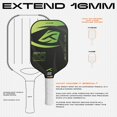 thumbnail image 2 of Zephyr 20, Pickleball Paddle 16mm Carbon Fiber, Consistent Performance, Power Play With Cover Bag, 2 of 5
