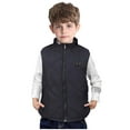 thumbnail image 7 of Kids Heated Vest 13 Heating Zones Boys Girls Lightweight Heating Puffer Coat Sleeveless, without Powerbank, 12-13 Years Black, 7 of 7