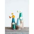 thumbnail image 6 of Creative Co-Op Various Decorative Terra-cotta Vases with Reactive Glaze, Aqua Colors, Set of 4, 6 of 7