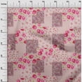thumbnail image 3 of oneOone Cotton Cambric Dark Rose Brown Fabric Florals Fabric For Sewing Printed Craft Fabric By The Yard 56 Inch Wide, 3 of 4