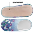 thumbnail image 4 of Chririnla Oil Painting Florals Bedroom Plush Slippers Soft Fuzzy Fluffy Cozy Comfy Fur Lined Washable Comfortable Ladies Girls Slippers, 4 of 7