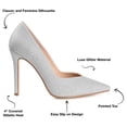 thumbnail image 3 of Journee Collection Womens Ninna Slip On High Stiletto Pointed Toe Pumps, 3 of 7