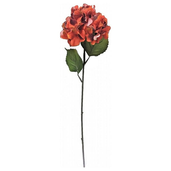 Vickerman 27" Artificial Orange Hydrangea Stem