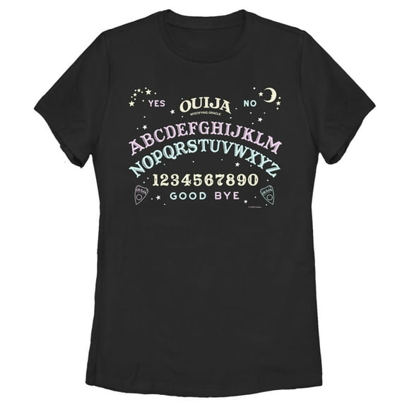 Women's Ouija Pastel Board Graphic Tee Black Small