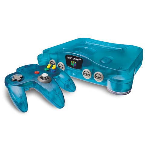 Nintendo 64 N64 Ice Blue Funtastic System