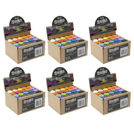 SoHo Urban Artist Professional Pastels - Jumbo Street Pastel Set of 20 Colors - 6 Pk  1  Diameter  2.7  Length  Non-Toxic  Brilliant Pigments  Less Crumbling than Sidewalk Chalk price history on PriceWatchPro