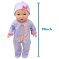 thumbnail image 2 of Little Darlings: 12" Talking Playtime Doll - Purple, Pink, Giraffe - Baby Says 6 Different Phrases, Accessories, New Adventures, Toddler & Kids Age 2+, 2 of 7