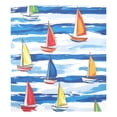 thumbnail image 6 of Yayeee Magnetic Dishwasher Cover for The Front Decoration Home Kitchen Machine Sticker Protector, Orange Sailboats, 6 of 6