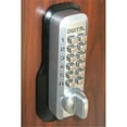 thumbnail image 1 of Lockey M-210-SC-EZ Mechanical Keyless Deadbolt Ez Mount Plate Lock - Satin Chrome Brass Finish, 1 of 5