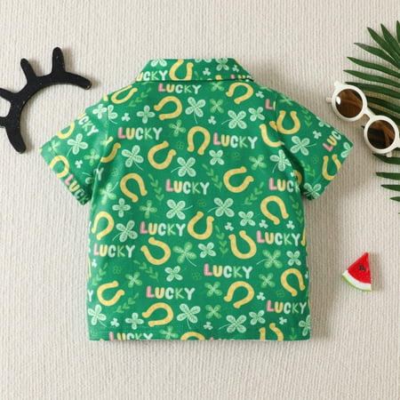 

Cathalem Toddler Boys Girls Short Sleeve St. Patric.k s Day Floral Printed Kids Tops T Shirt With 5t Boys Long Sleeve Thermal Shirt Green 2-3 Years