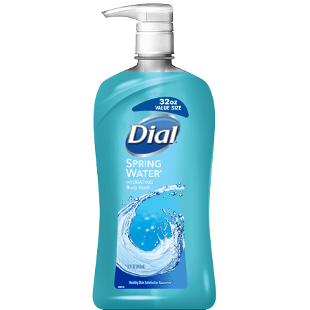 (2 Pack) Dial Body Wash with Moisturizers, Spring Water, 32