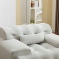 thumbnail image 5 of Mid Century Modern 1 Seater Sofa, Pure Foam Spring Comfy Sofa Couch For Living Room, No Assembly Required, Lounge Couches For Home Office, Reading Nook, 5 of 9