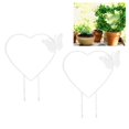 thumbnail image 4 of Enrejado De Jardín De Hierro, Enrejado De Escalada De Jardín De Mariposas, Resistente, Delicado, Fácil De Insertar Para Exteriores Cergrey Corazón, 4 of 8