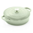 thumbnail image 1 of Crock Pot 124963.02 Poêle à Braiser Ronde en Fonte Émaillée de 5 Pintes avec Couvercle Auto-Adhésif, Vert Pistache, 1 of 1