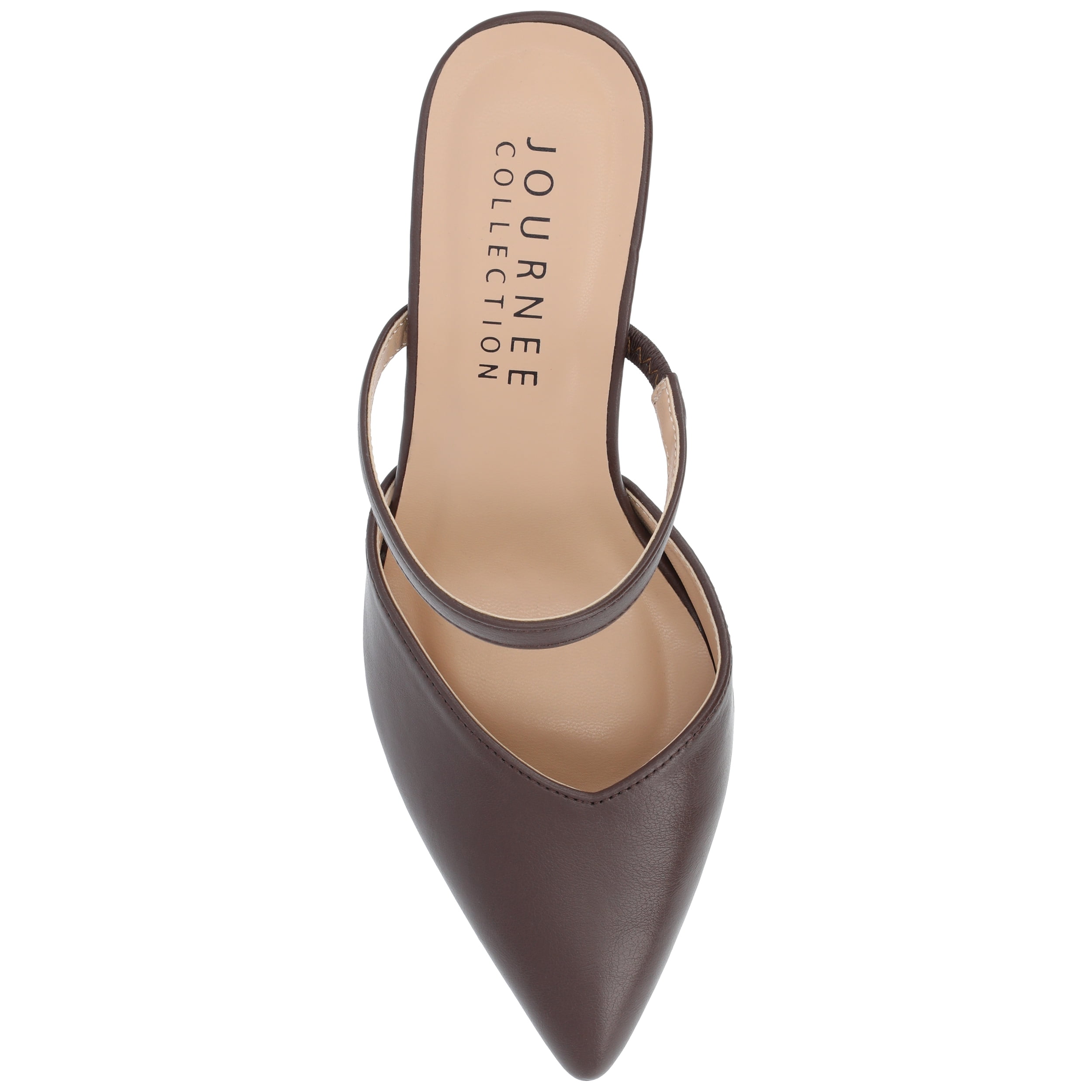 Journee Women's Yvon SuperNatural Shades Pointed Toe Mule Pumps