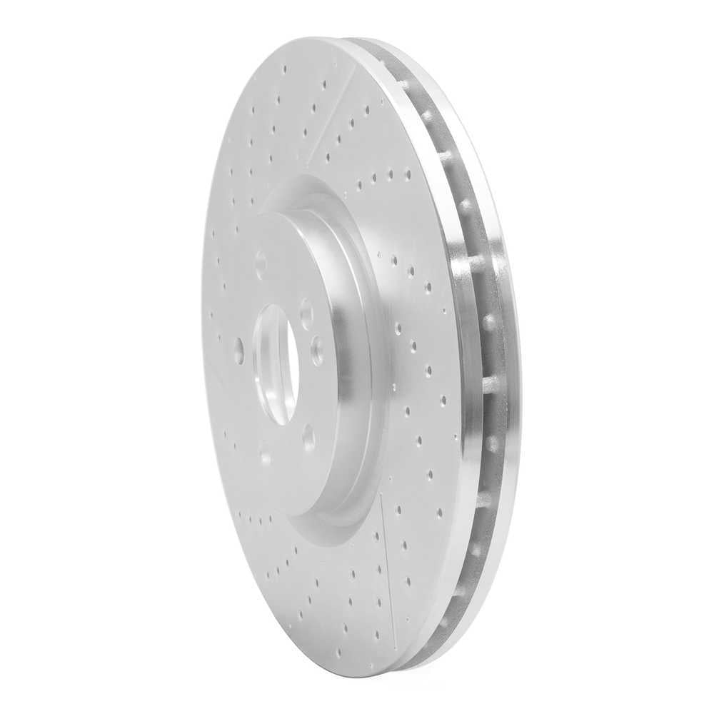 Dynamic Friction Company 631-63151 DFC Brake Rotor - Drilled And Slotted - Silver