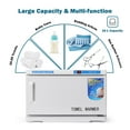 thumbnail image 4 of Costway 2 in 1 Hot UV Sterilizer Towel Warmer Cabinet Spa Beauty Salon Equipment 16L, 4 of 12