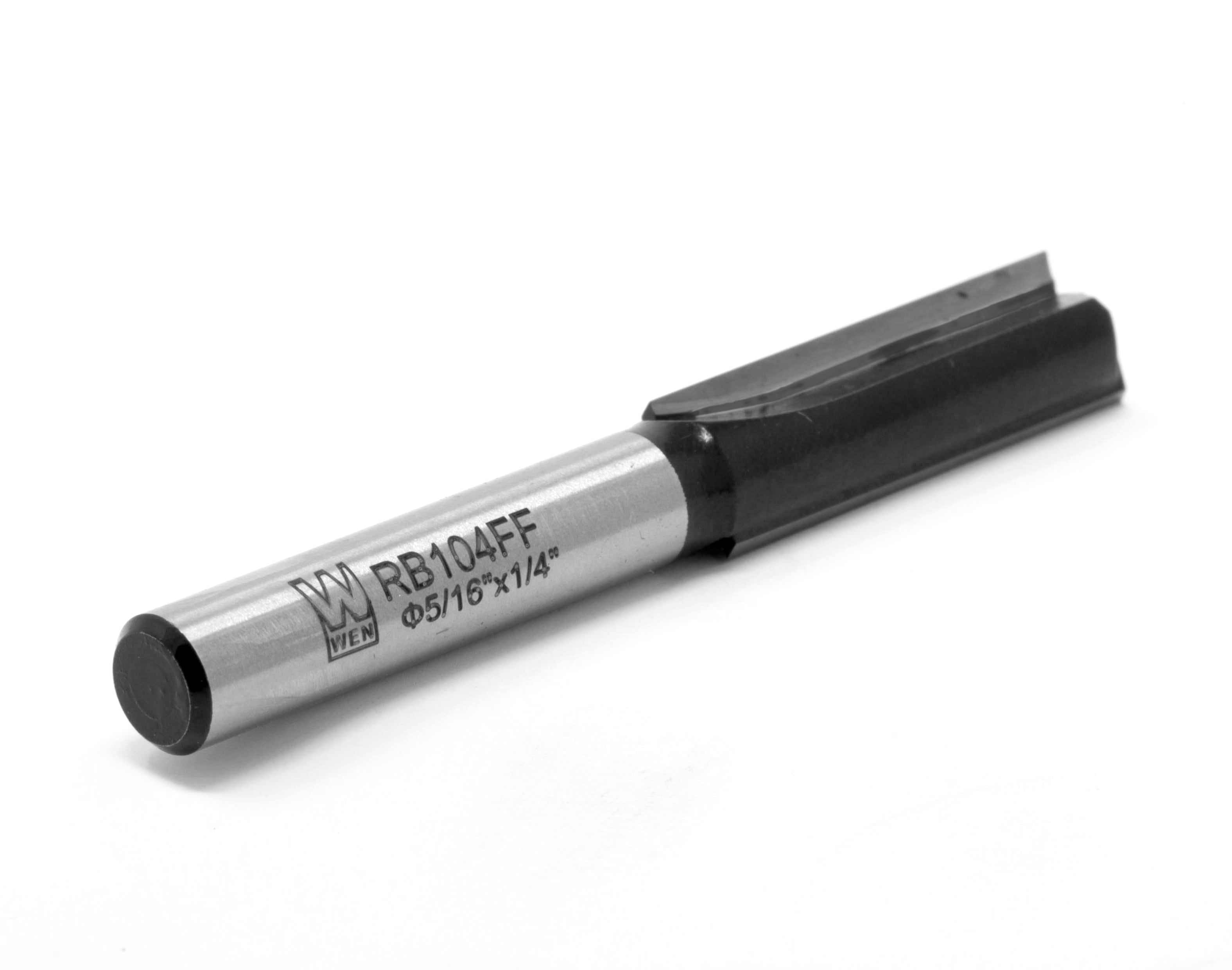 WEN 5/16 in. Straight 2-Flute Carbide-Tipped Router Bit with 1/4 in. Shank