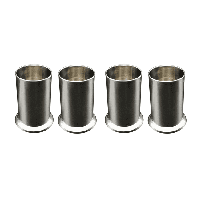 4X Stainless Steel Straw Holder, Counter-Top Straw Dispenser, Cutlery Organizer, Spoons Forks Chopsticks Storage