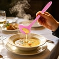 thumbnail image 5 of 2 Pcs Silicone Soup Ladle, Premium Silicone Cooking Ladle, Silicone Heat Serving Spoon Basting Spoon for Kitchen Use 8.26", 5 of 7